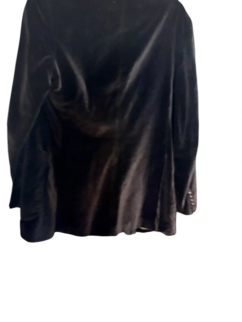 Scott’s Grey LTD HoppibhMen's Black Velvet Double-Button Blazer sz 42 L